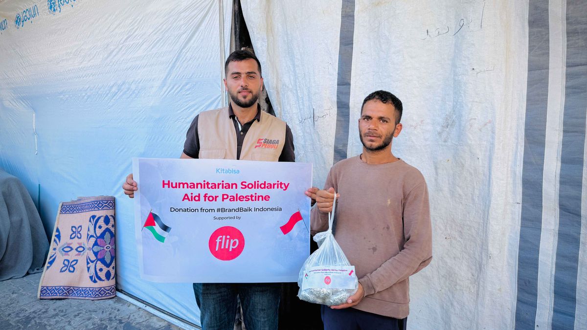Siaga Peduli Salurkan Bantuan Kemanusiaan untuk Masyarakat Palestina melalui Kolaborasi Flip